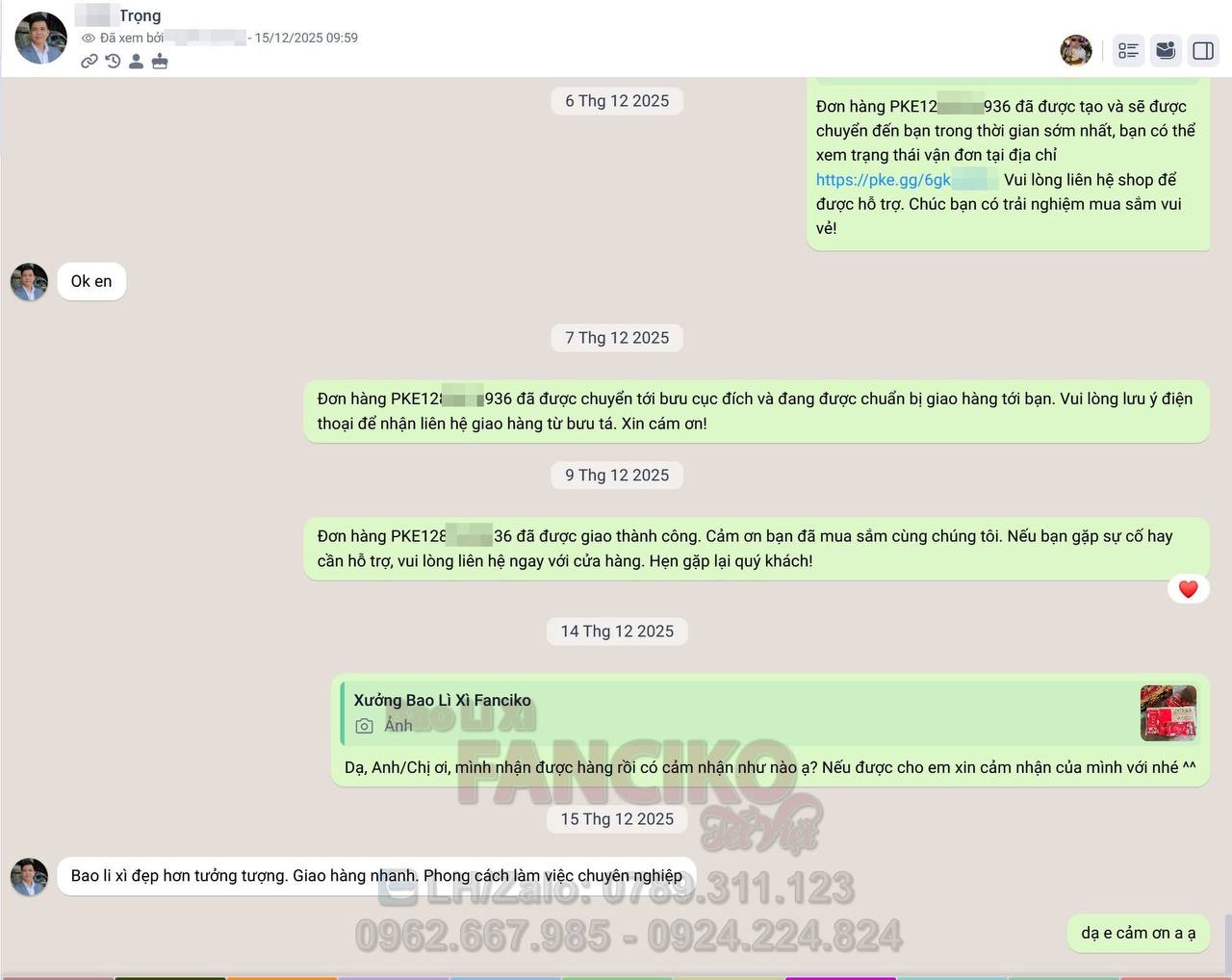Feedback khách hàng Fanciko 5
